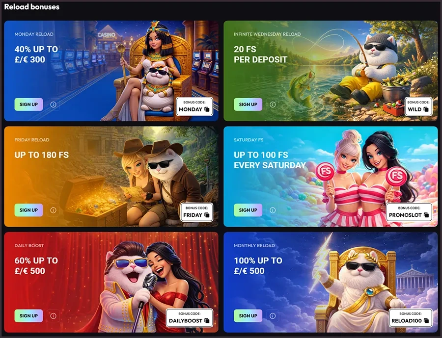 Weekly reload bonus – deposit & receive a bonus at WinPlace Casino