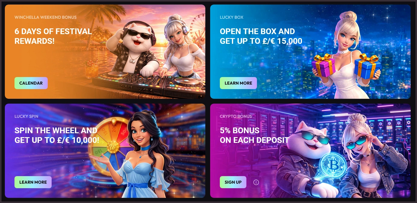 WinPlace Casino UK player bonus offer